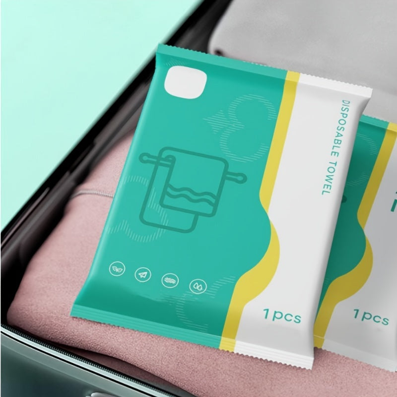 1pc Portable Disposable Bath Towels, With 3 Different Sizes, Larger And Thicker, Individually Packaged, Comfortable For Bathing, Highly Absorbent, Suitable For Business Trips, Families, Gyms, Offices, Vacations, And Camping,Travel Essentials